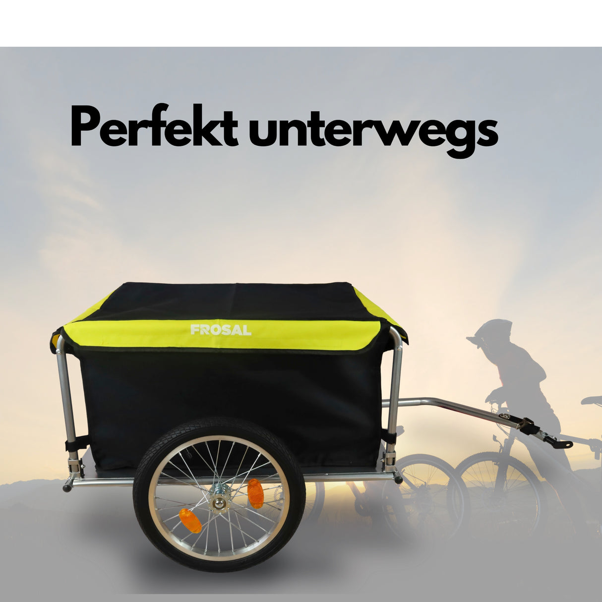 FROSAL Fahrradanhänger Hugo Anhänger fürs Fahrrad