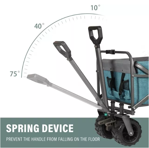 Sekey Verlängerter faltbarer Bollerwage mit Bremse