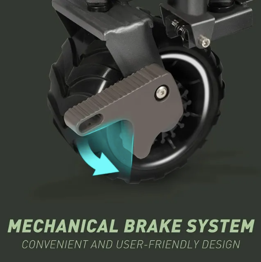 Sekey faltbarer Bollerwagen FW28 - große Räder, Bremse, 94L - weiß/grün