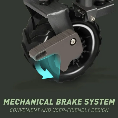 Sekey faltbarer Bollerwagen FW28 - große Räder, Bremse, 94L - weiß/grün