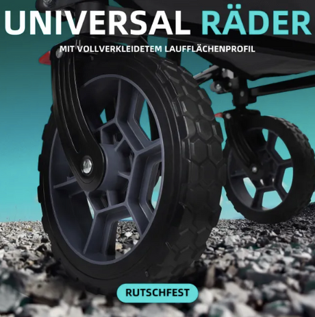 Sekey faltbarer Bollerwagen FW29, Bremse, 200L Kapazität - grau