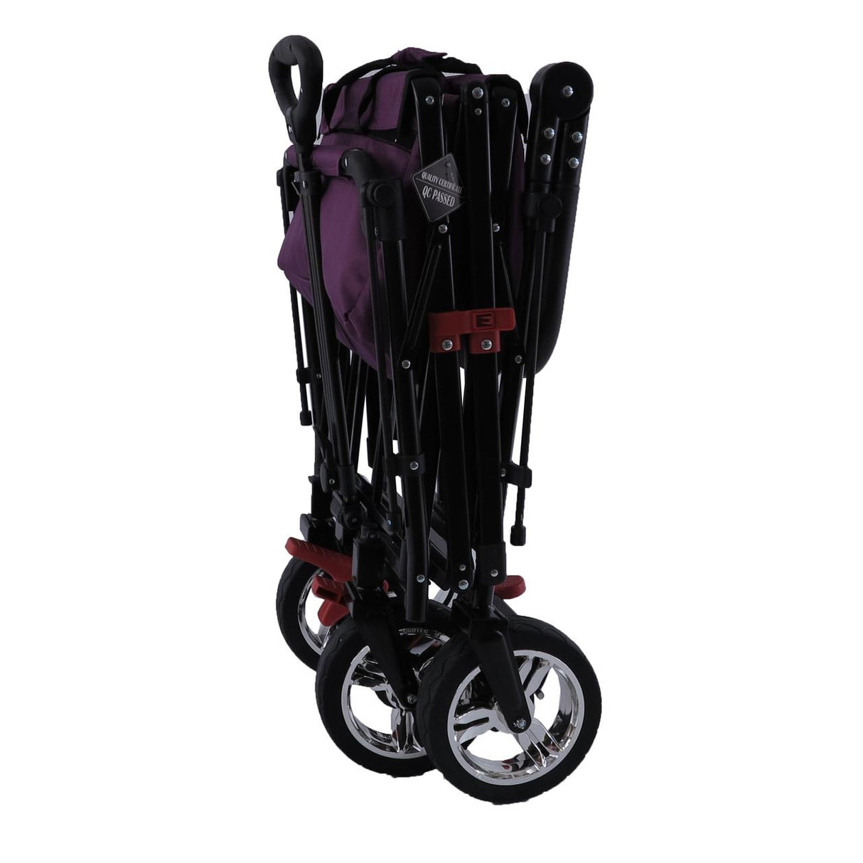 FUXTEC faltbarer Bollerwagen FX-CT700P mit UV-Schutz-Sonnendach, purpur
