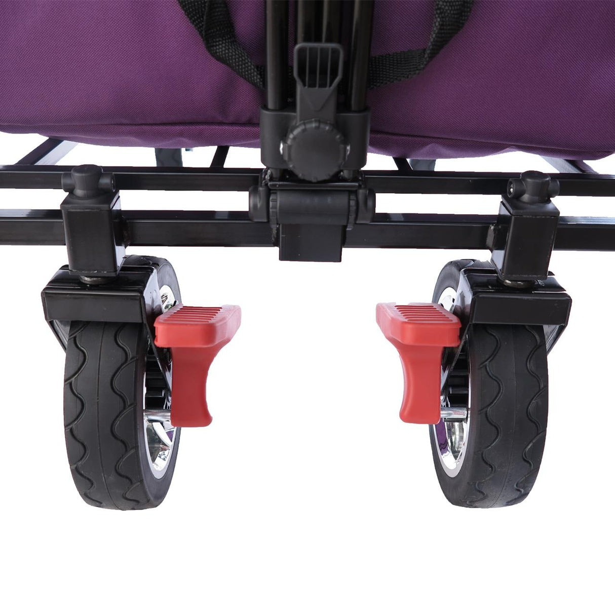 FUXTEC faltbarer Bollerwagen FX-CT700P mit UV-Schutz-Sonnendach, purpur