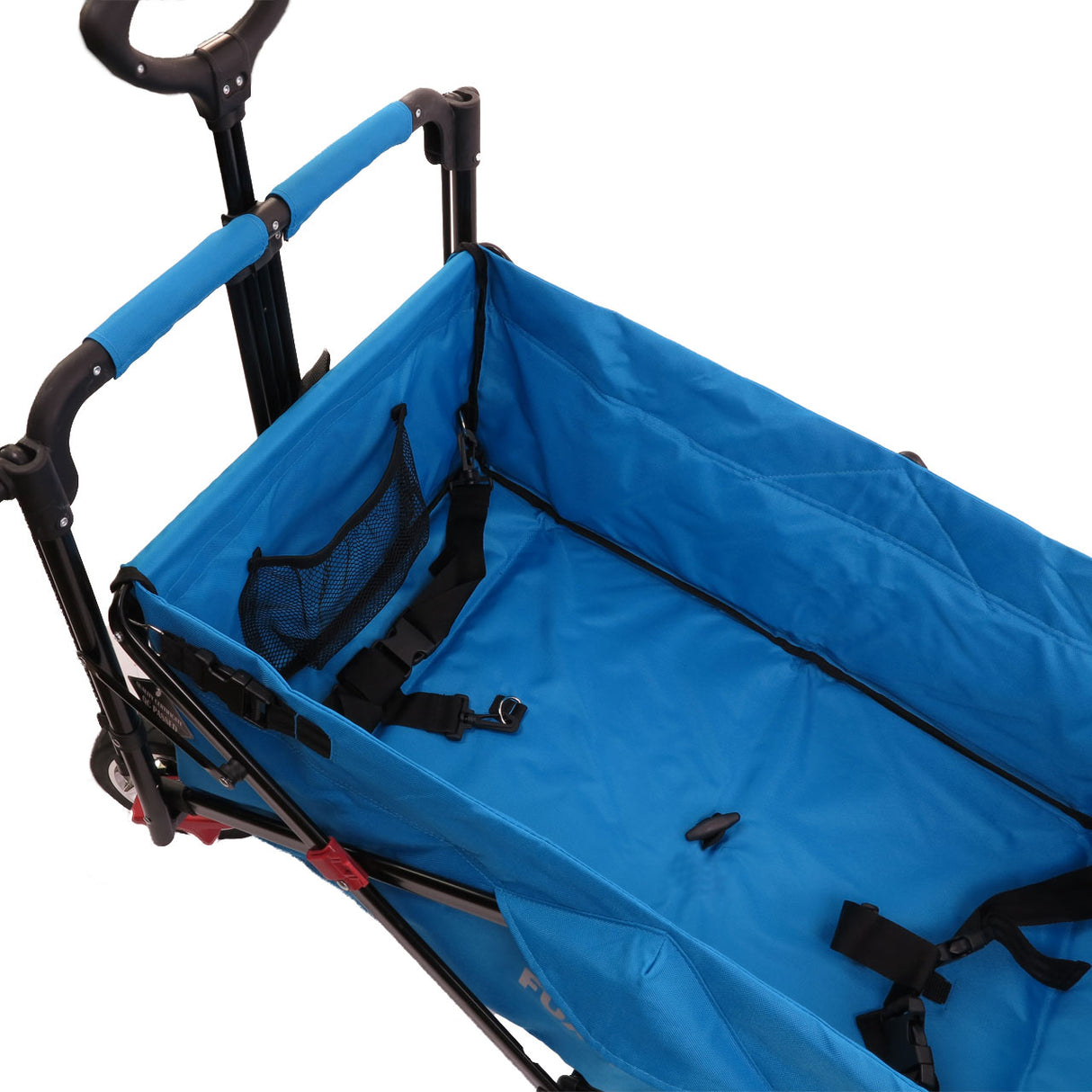 FUXTEC faltbarer Bollerwagen FX-CT700T mit UV-Schutz-Sonnendach, türkis