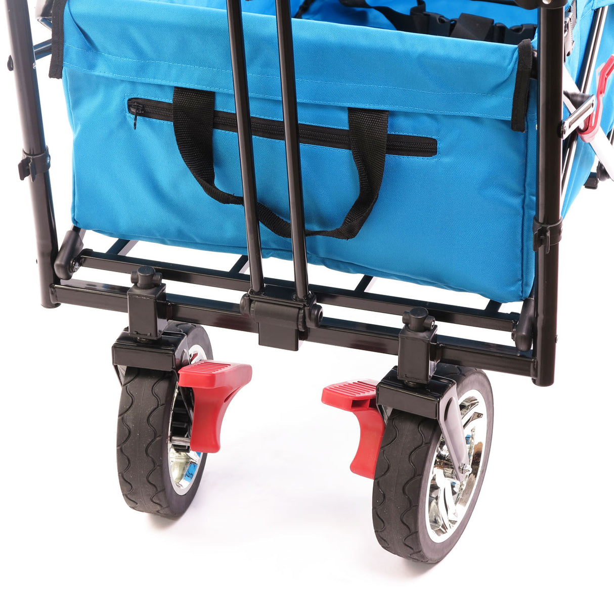 FUXTEC faltbarer Bollerwagen FX-CT700T mit UV-Schutz-Sonnendach, türkis