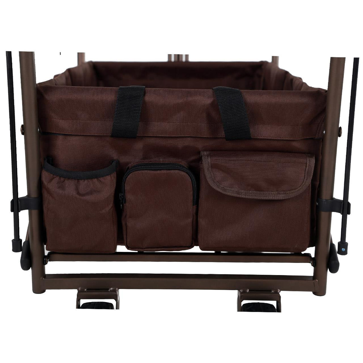 FUXTEC faltbarer Bollerwagen FX-CT700B mit Sonnendach, braun