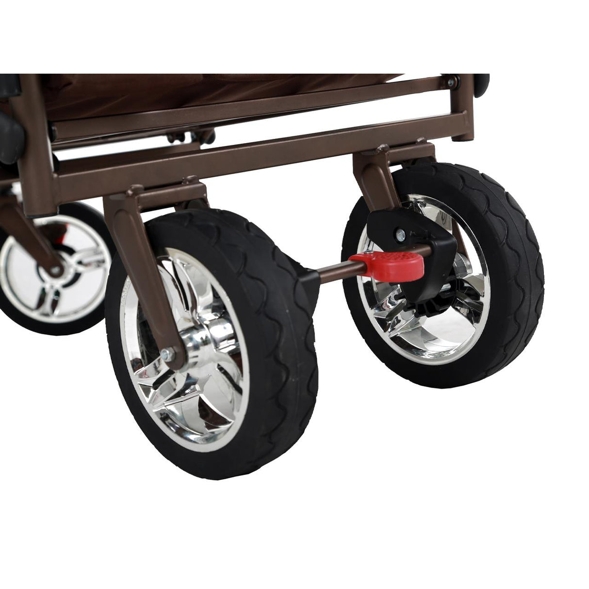 FUXTEC faltbarer Bollerwagen FX-CT700B mit Sonnendach, braun