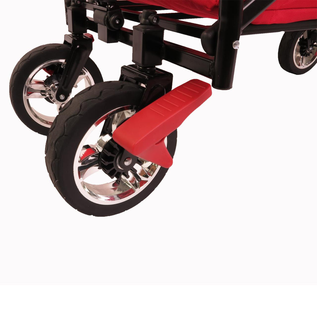 FUXTEC faltbarer Bollerwagen FX-CT700R mit UV-Schutz-Sonnendach, rot