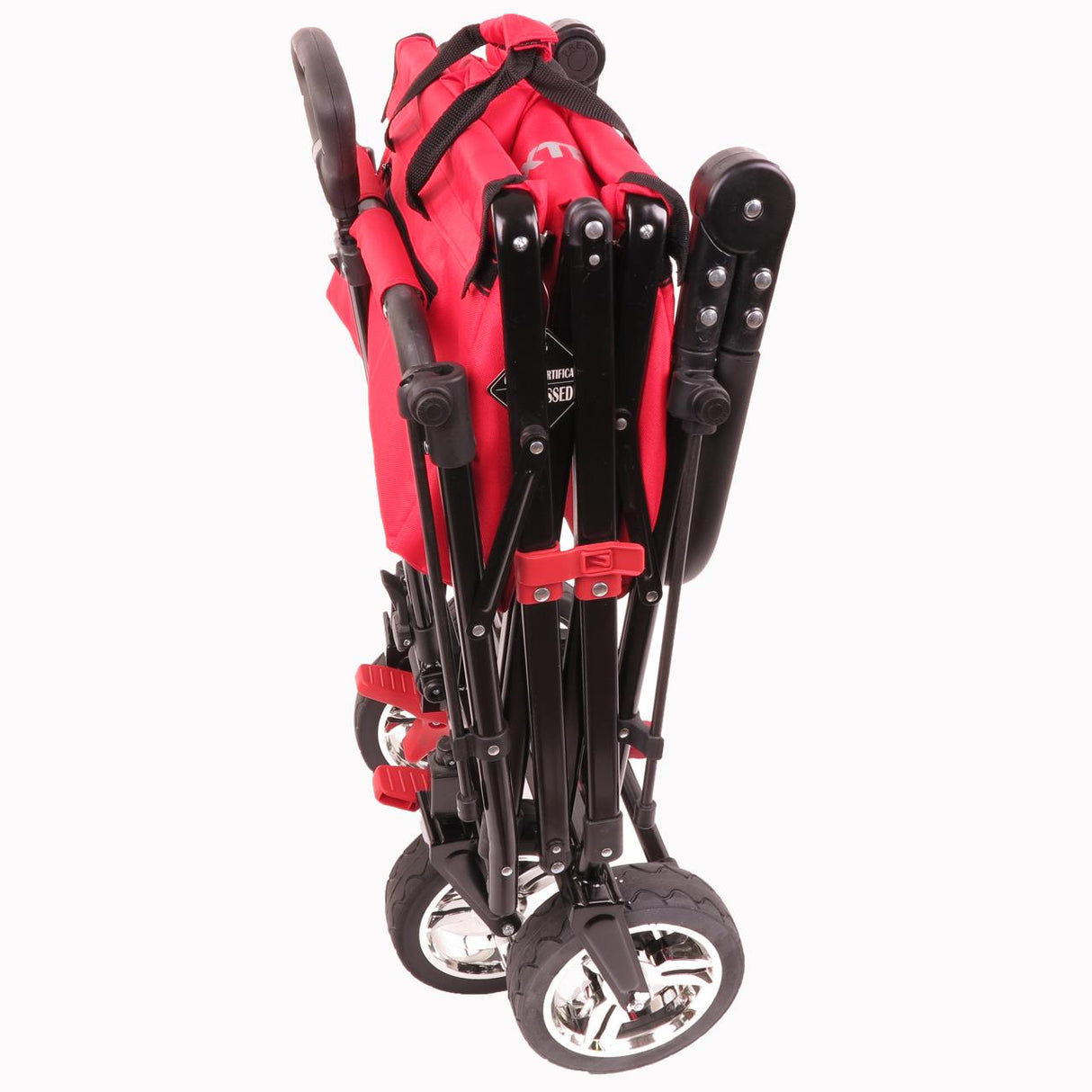 FUXTEC faltbarer Bollerwagen FX-CT700R mit UV-Schutz-Sonnendach, rot