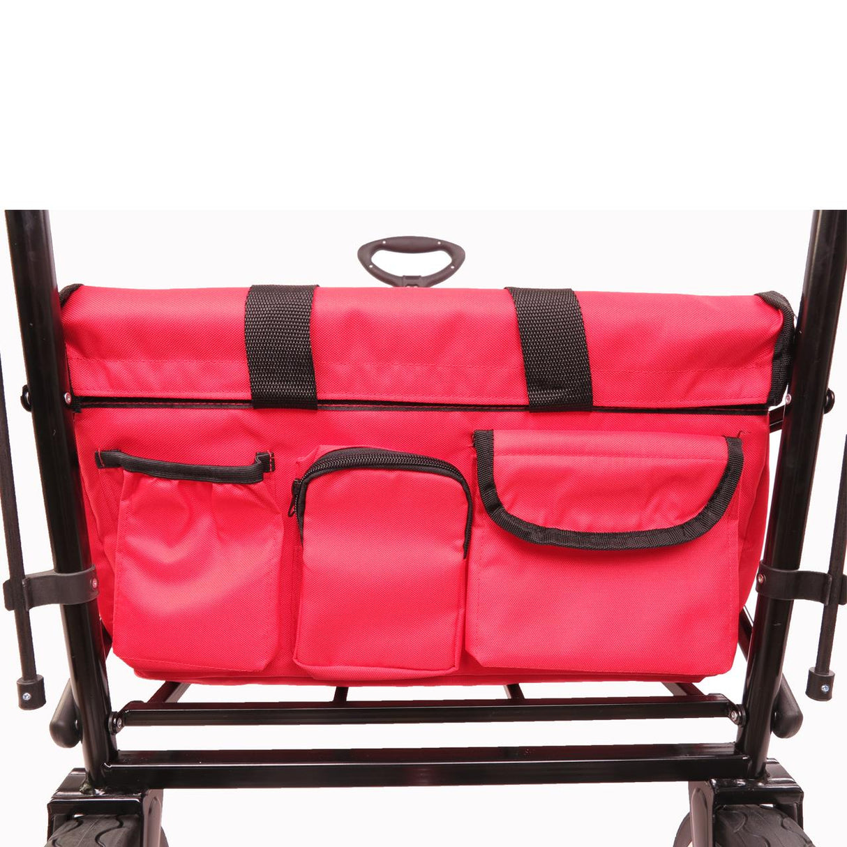 FUXTEC faltbarer Bollerwagen FX-CT700R mit UV-Schutz-Sonnendach, rot