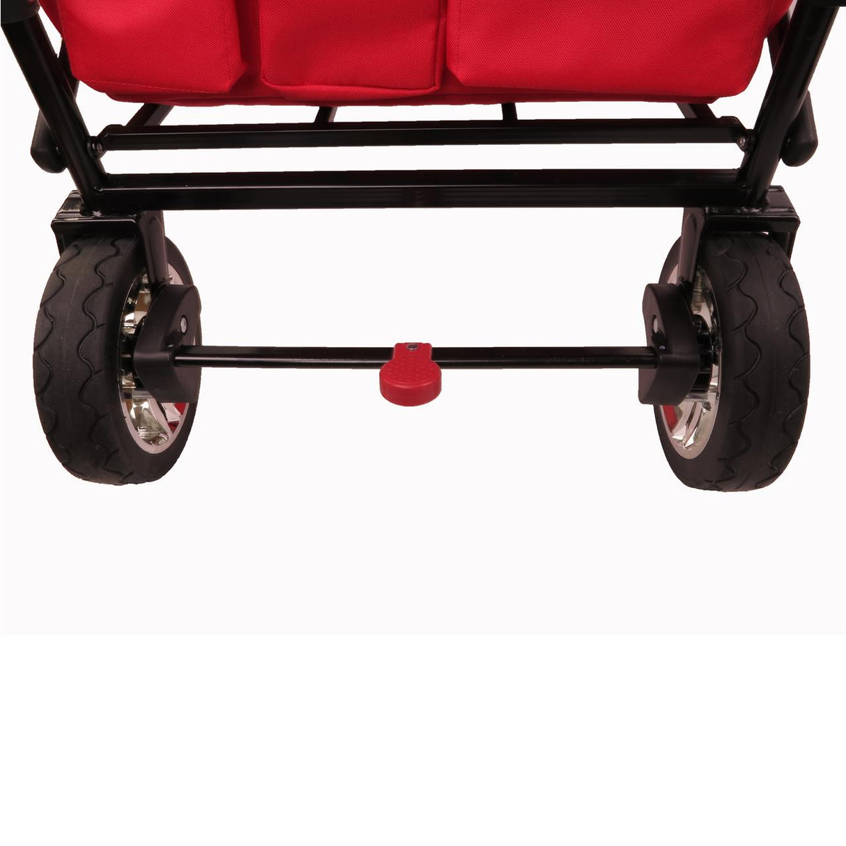 FUXTEC faltbarer Bollerwagen FX-CT700R mit UV-Schutz-Sonnendach, rot