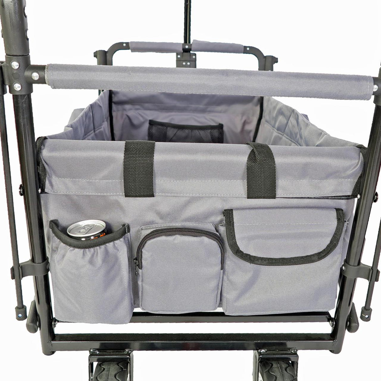 FUXTEC faltbarer Bollerwagen FX-CT700G mit UV-Schutz-Sonnendach, grau