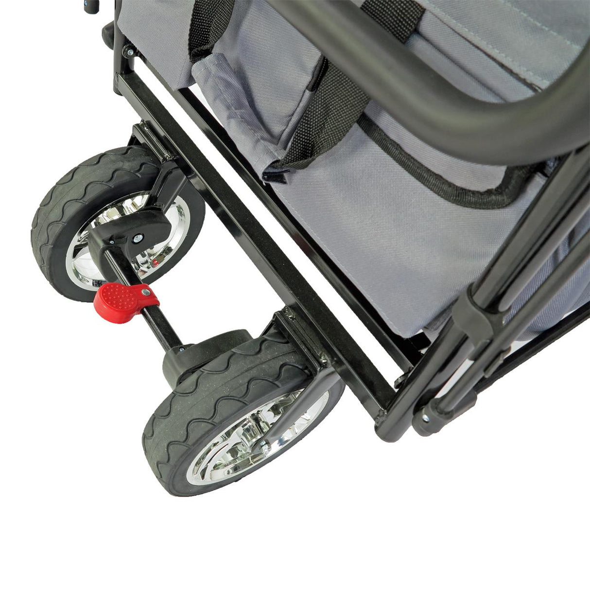 FUXTEC faltbarer Bollerwagen FX-CT700G mit UV-Schutz-Sonnendach, grau