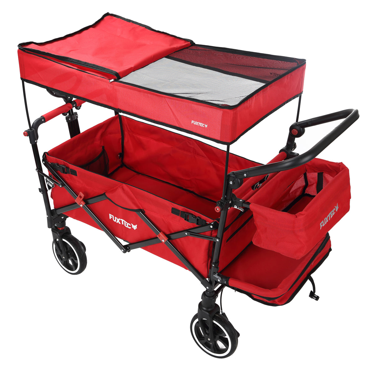 FUXTEC faltbarer Premium Bollerwagen FX-CT850 in Rot