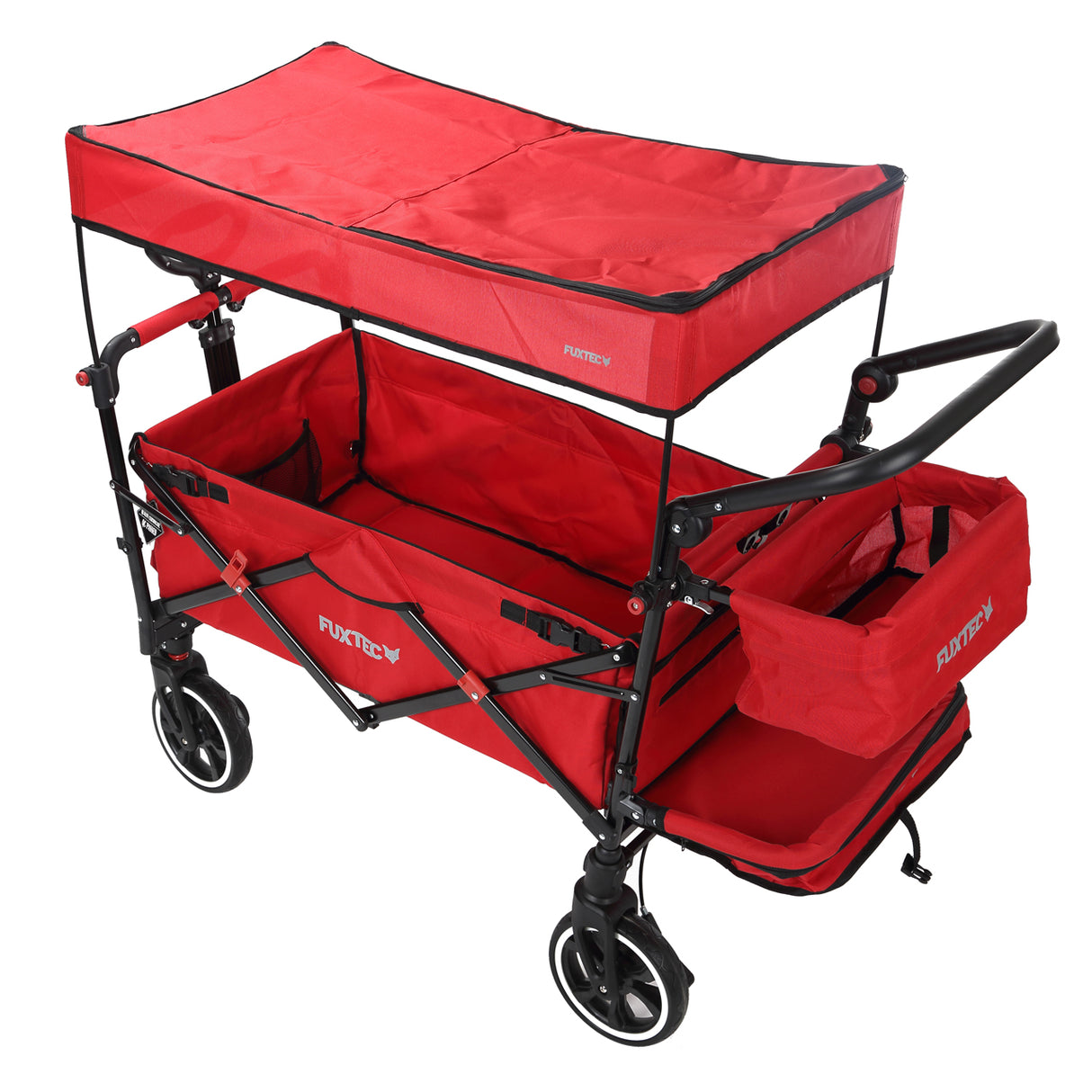 FUXTEC faltbarer Premium Bollerwagen FX-CT850 in Rot