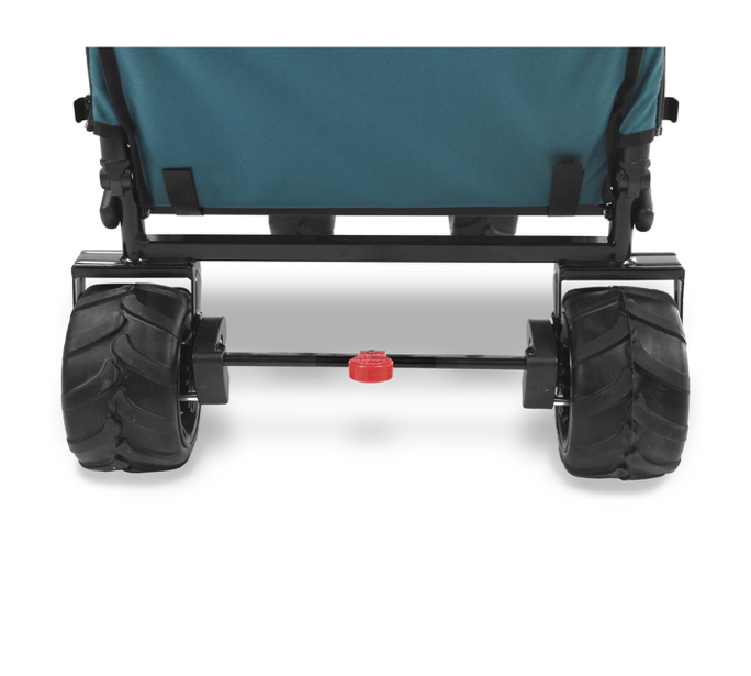 FUXTEC Strand-Bollerwagen FX-CTB800, in türkis, UV-Sonnendach,Schiebegriff, Innenraumverlängerung