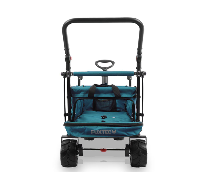FUXTEC Strand-Bollerwagen FX-CTB800, in türkis, UV-Sonnendach,Schiebegriff, Innenraumverlängerung