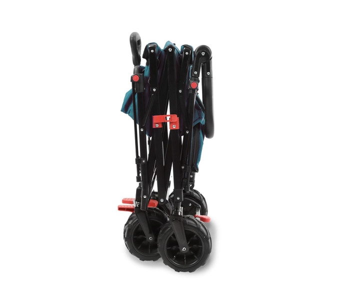 FUXTEC Strand-Bollerwagen FX-CTB800, in türkis, UV-Sonnendach,Schiebegriff, Innenraumverlängerung