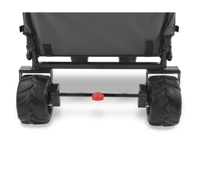 FUXTEC Strand-Bollerwagen FX-CTB800, in grau, UV-Sonnendach,Schiebegriff, Innenraumverlängerung