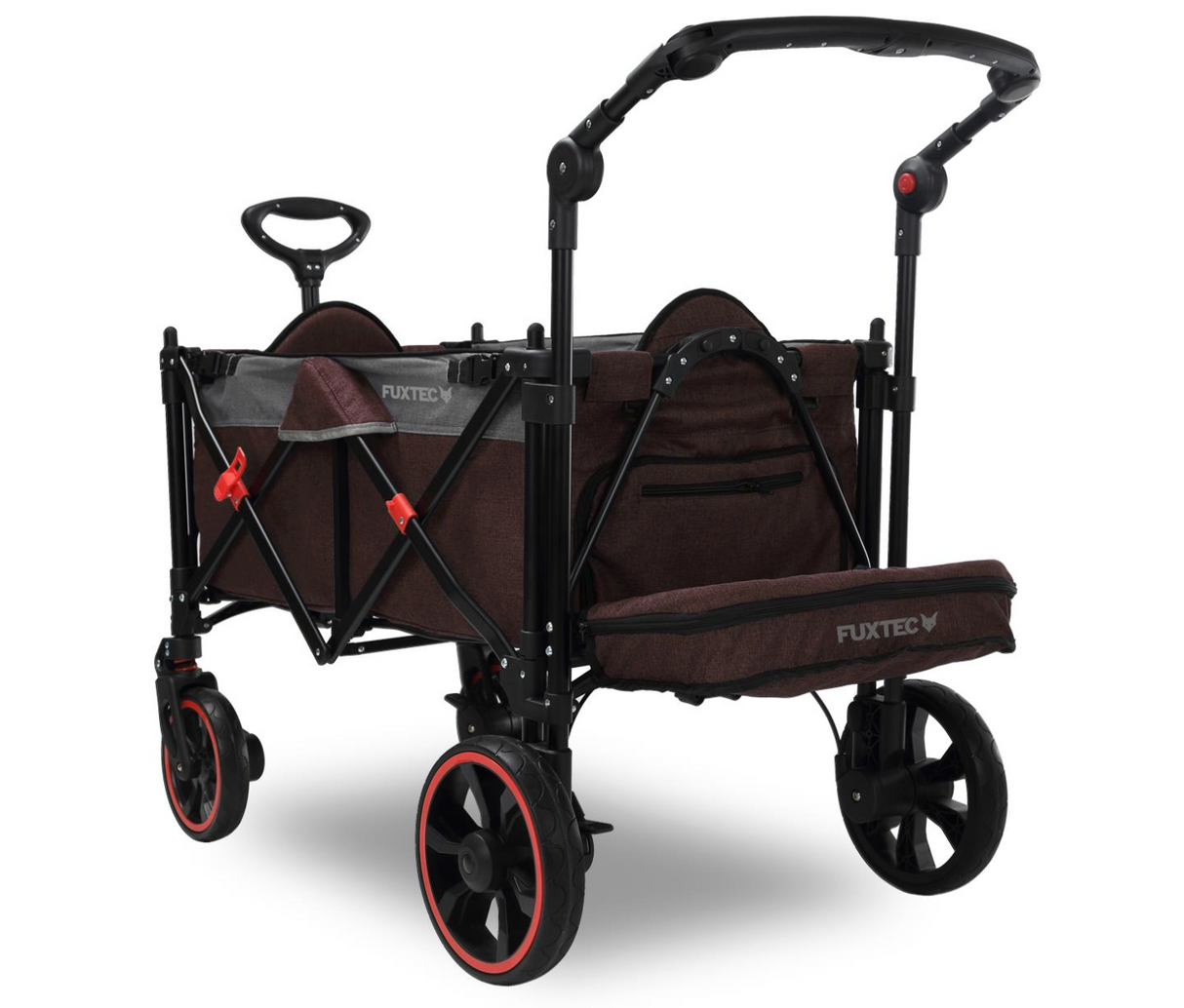 FUXTEC CTC850 Premium Kompakt-Bollerwagen, braun
