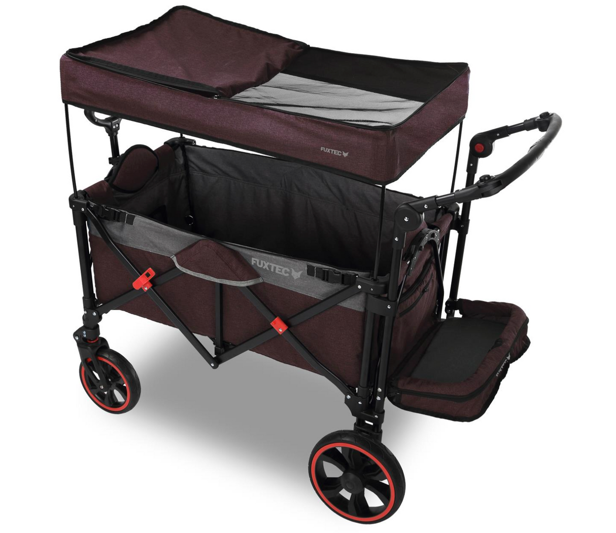 FUXTEC CTC850 Premium Kompakt-Bollerwagen, braun