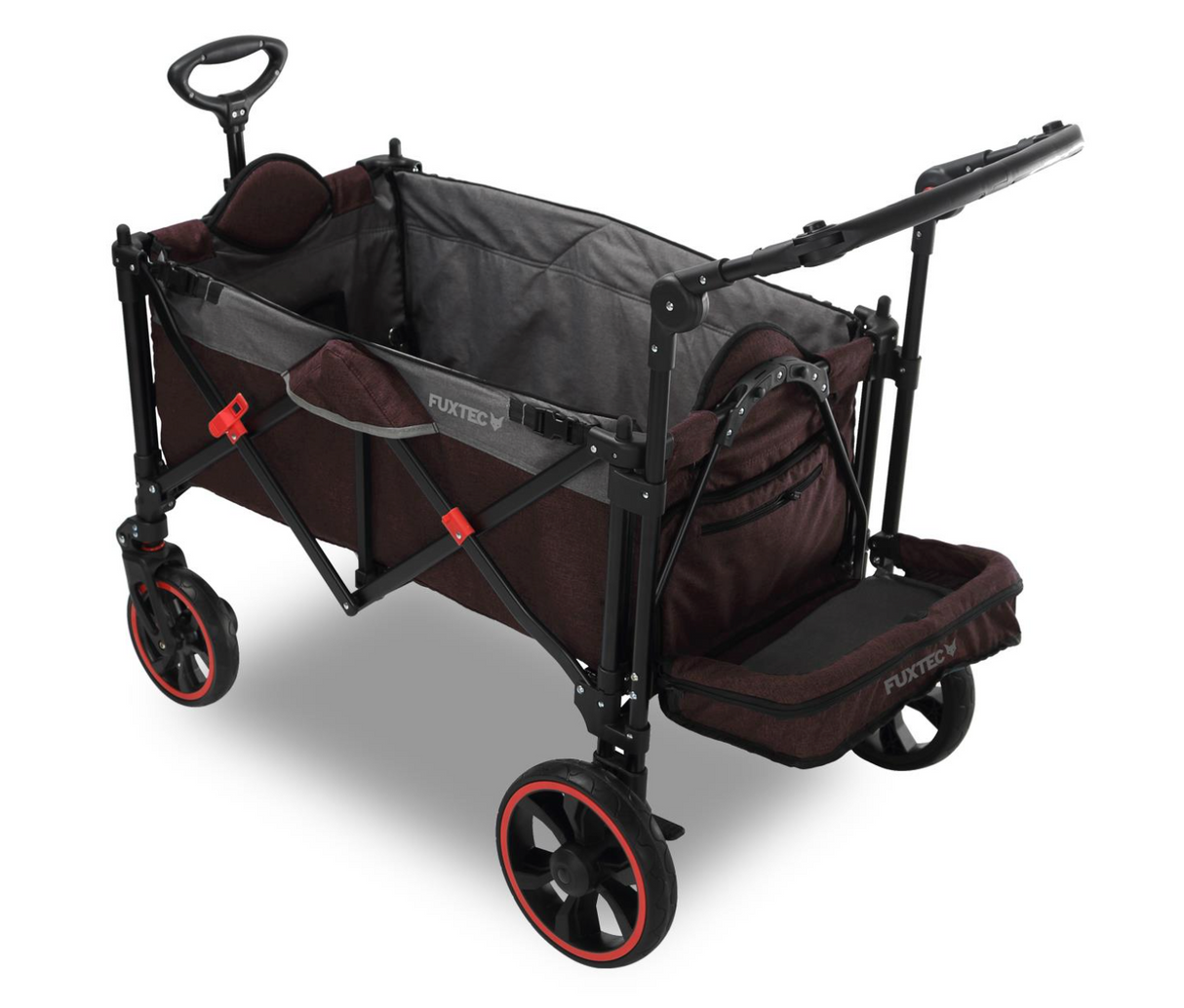 FUXTEC CTC850 Premium Kompakt-Bollerwagen, braun