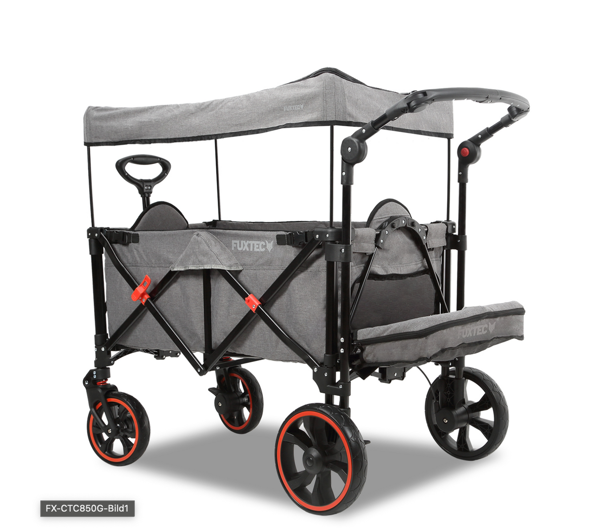 FUXTEC CTC850 Premium Kompakt-Bollerwagen, grau
