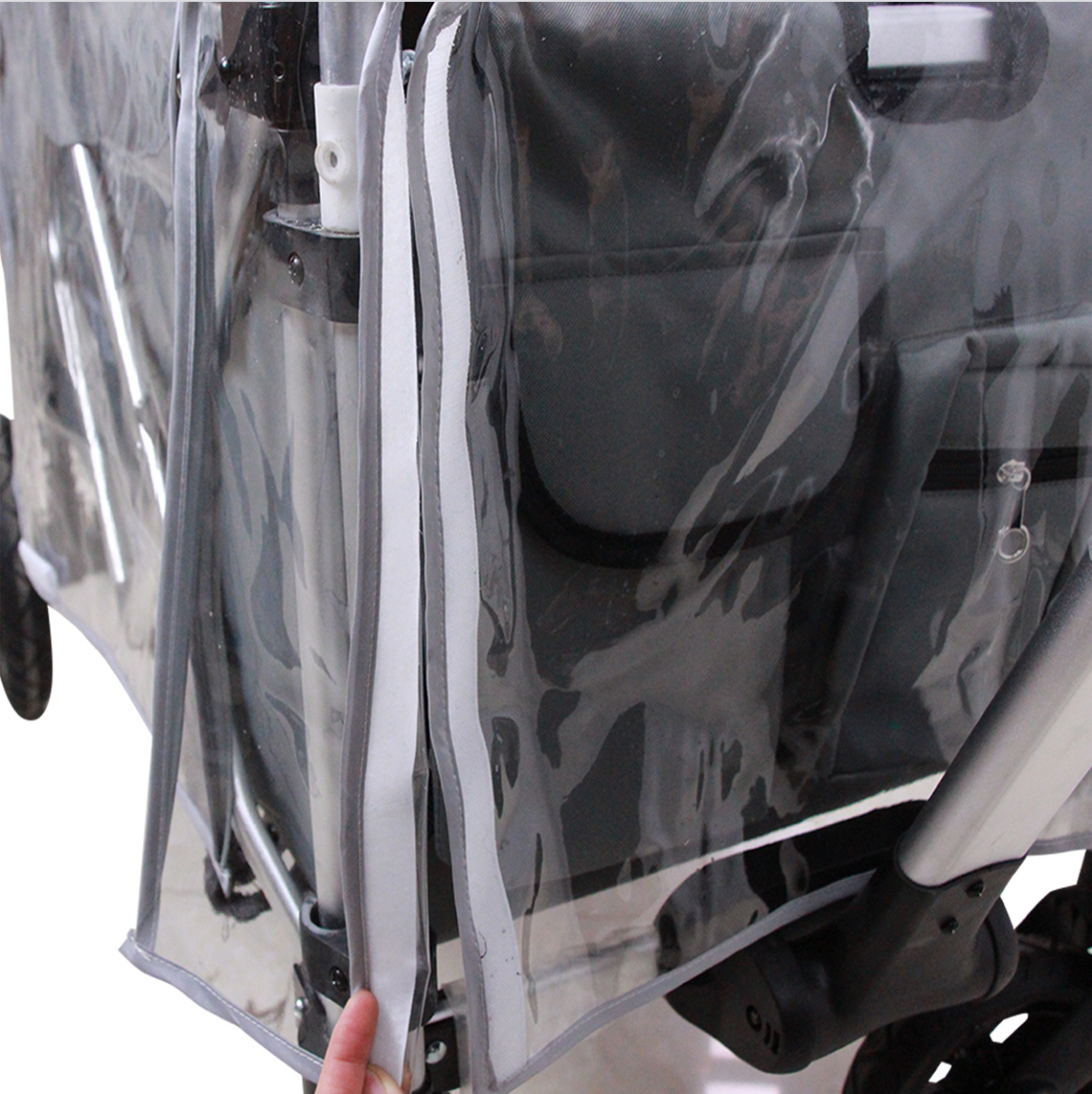 FUXTEC Regenschutz transparent für Bollerwagen CTL900 & CTL950