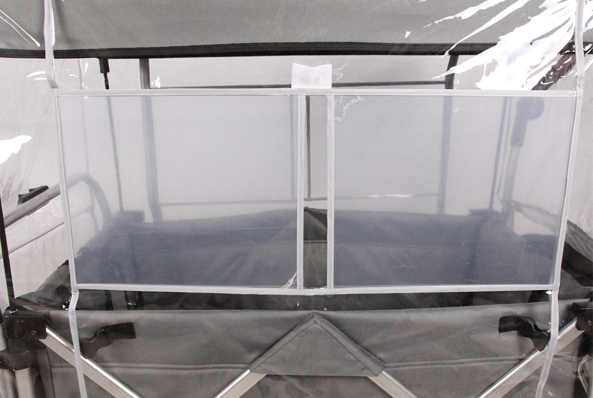 FUXTEC Regenschutz transparent für Bollerwagen CTL900 & CTL950