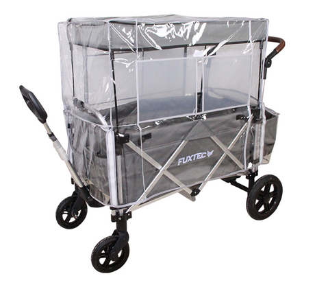 FUXTEC Regenschutz transparent für Bollerwagen CTL900 & CTL950