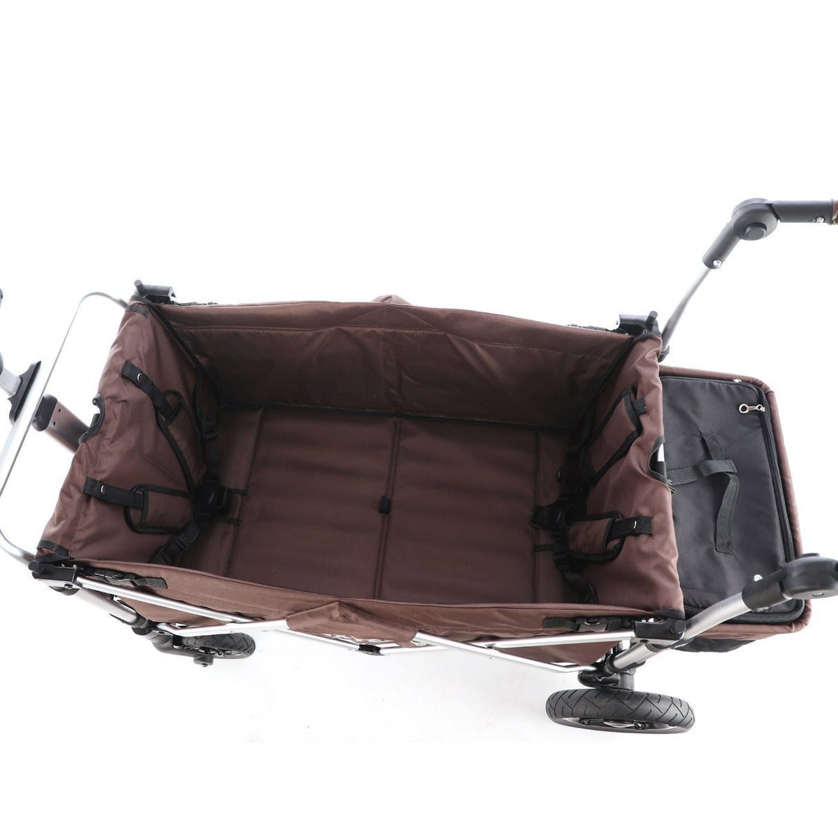 FUXTEC faltbarer Premium Bollerwagen FX-CTL-900 in Braun