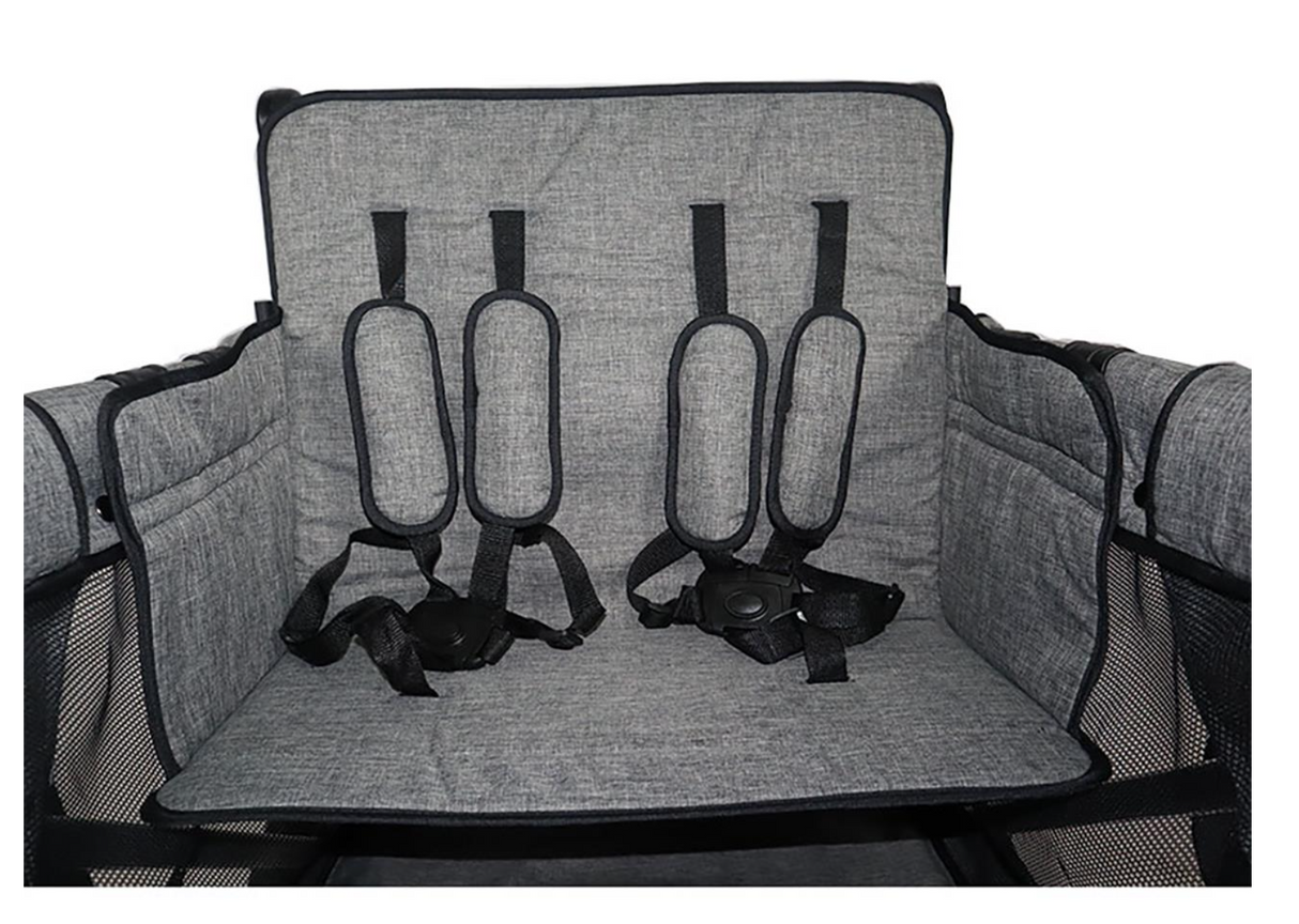 FUXTEC 4-Sitzer XL Luxus Bollerwagen FX-CTXL900 Premium Grau