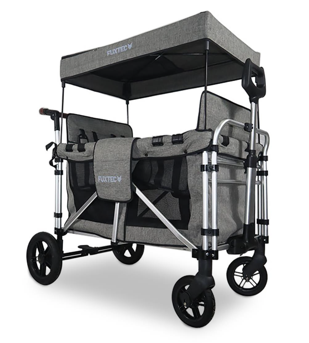 FUXTEC 4-Sitzer XL Luxus Bollerwagen FX-CTXL900 Premium Grau