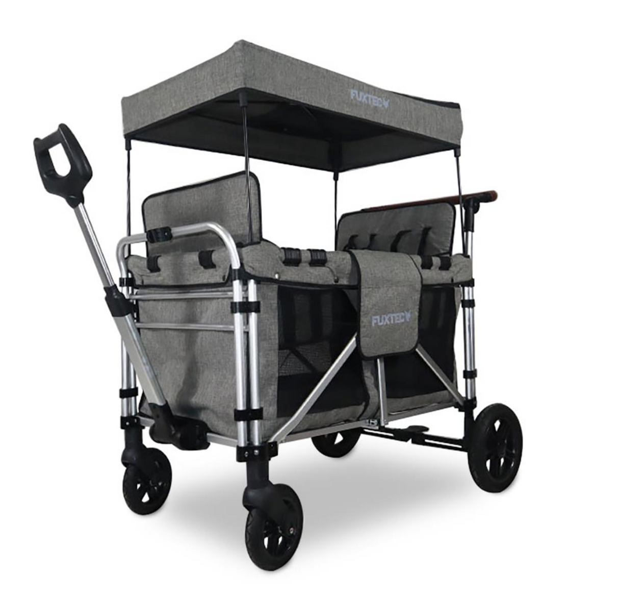 FUXTEC 4-Sitzer XL Luxus Bollerwagen FX-CTXL900 Premium Grau