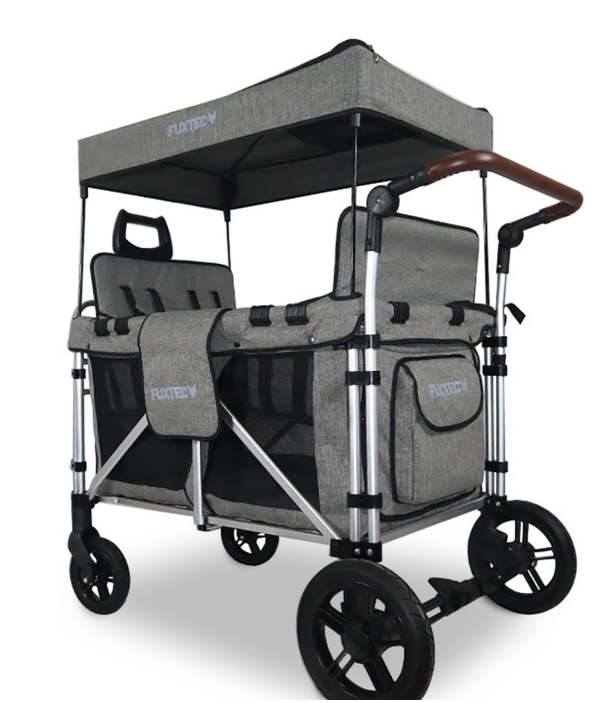 FUXTEC 4-Sitzer XL Luxus Bollerwagen FX-CTXL900 Premium Grau