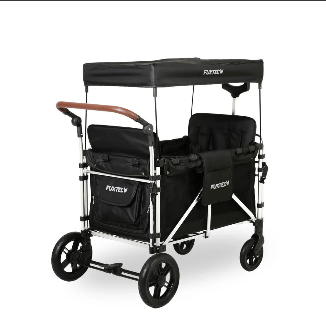 FUXTEC faltbarer Luxus Bollerwagen XL 4-Sitzer FX-CTXL900, schwarz