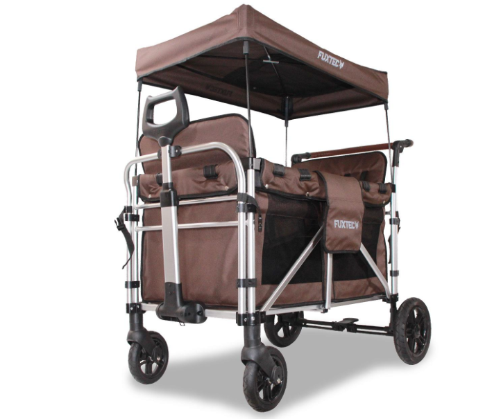 FUXTEC 4-Sitzer XL Luxus Bollerwagen FX-CTXL900 Braun