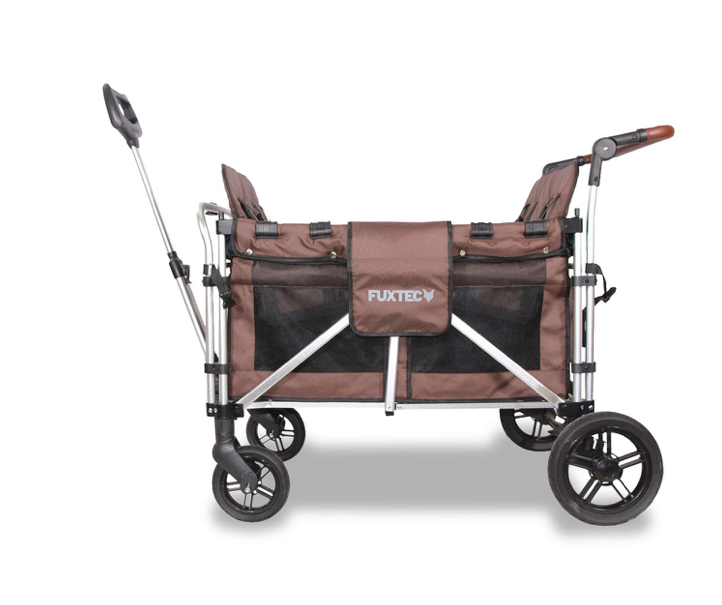 FUXTEC 4-Sitzer XL Luxus Bollerwagen FX-CTXL900 Braun