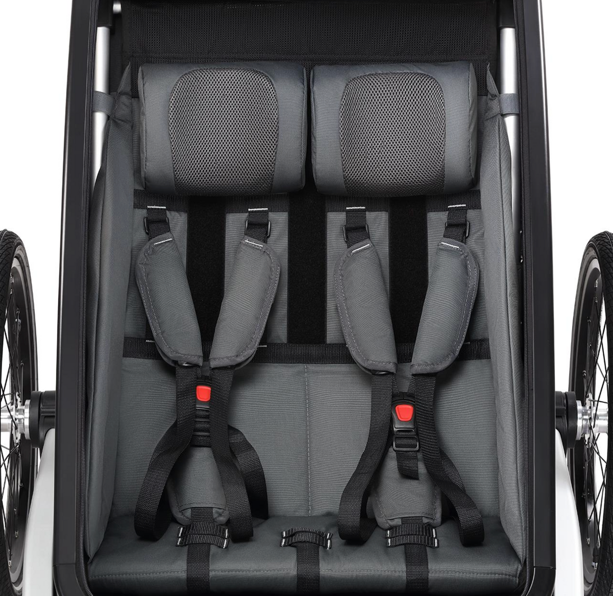 FUXTEC Fahrradanhänger/Jogger mit Jogger-Rad in blau