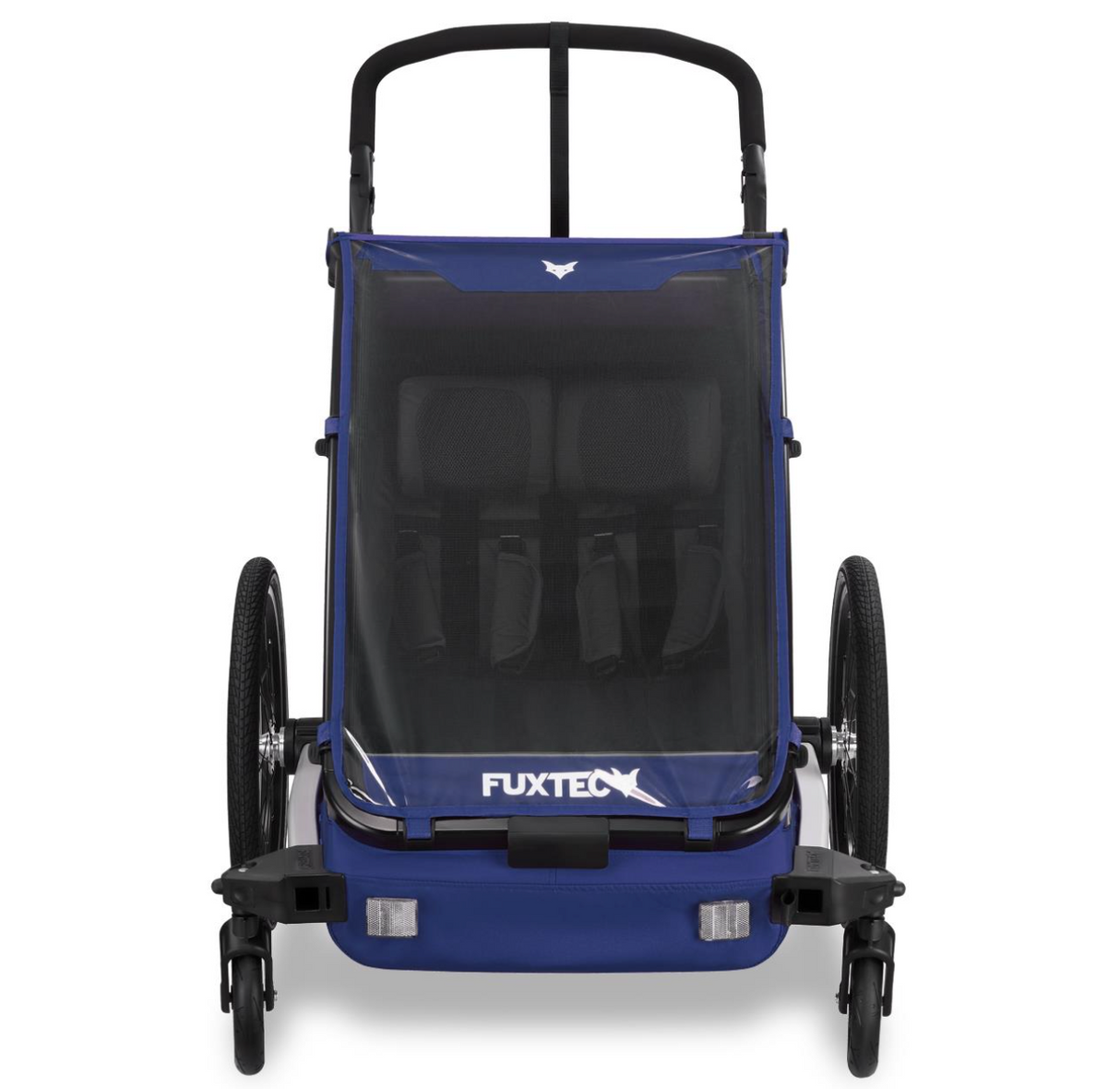 FUXTEC Fahrradanhänger/Jogger mit Jogger-Rad in blau