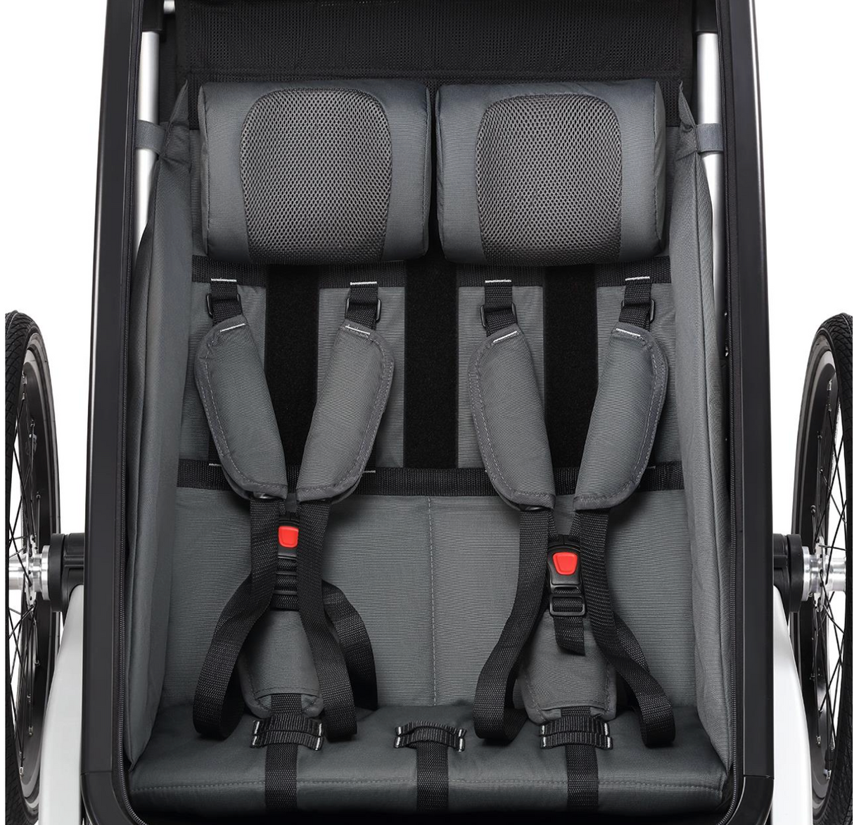 FUXTEC Fahrradanhänger/Jogger mit Jogger-Rad in Purpur