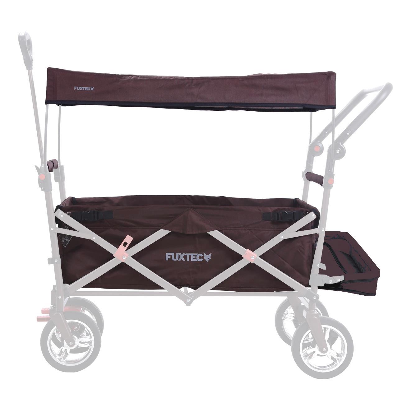 Stoff Bezug Bollerwagen komplett CT-800 Braun (Schoko)