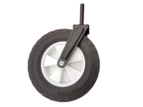 FROSAL Ersatzrad Bollerwagen Lars und Bel Sol Radhalter Kunststoff Weiss Rad