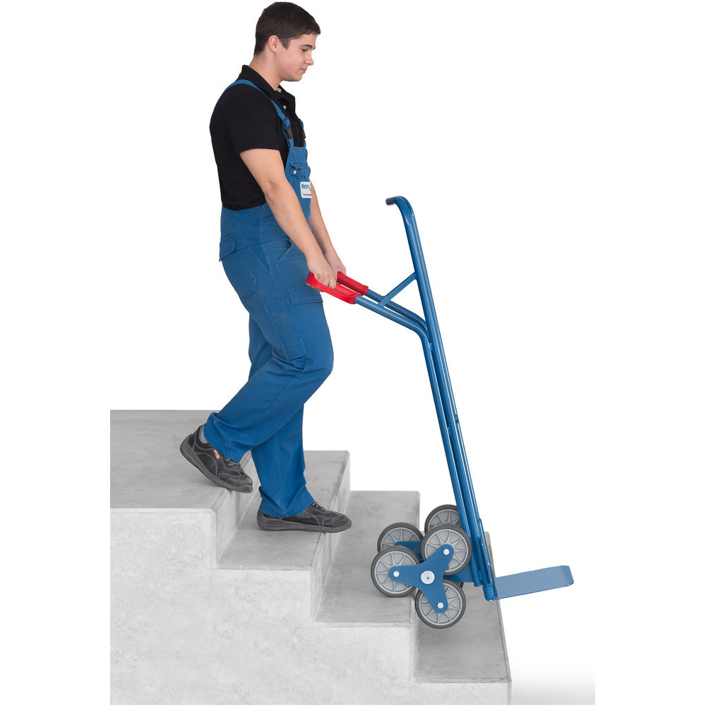Fetra TK 1325 Treppenkarren Stahl 200 kg, mit zwei dreiarmigen Rad-Sternen TPE