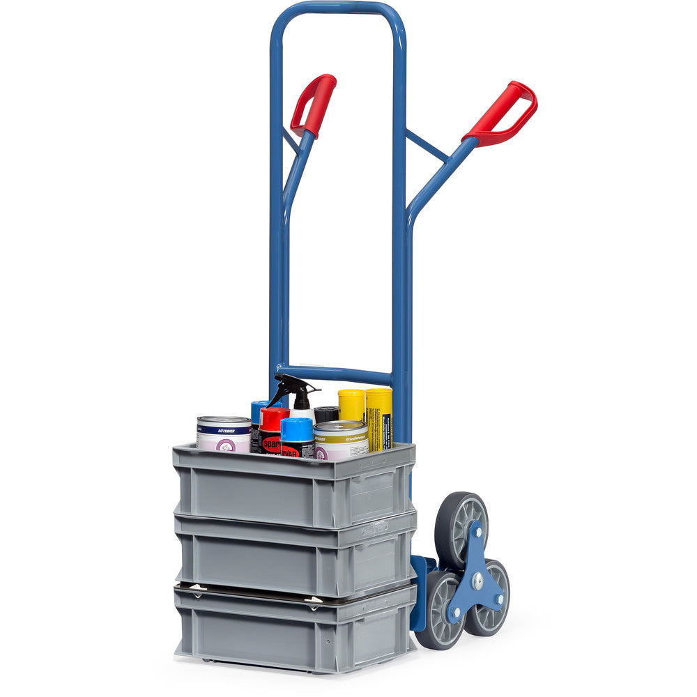 Fetra TK 1325 Treppenkarren Stahl 200 kg, mit zwei dreiarmigen Rad-Sternen TPE