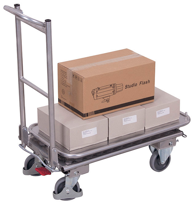 VARIOfit Aluminium-Klappbügelwagen mit zwei Etagen, EasySTOP, ap-450.813