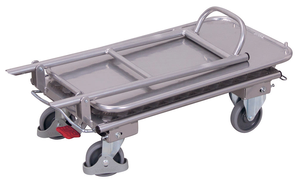 VARIOfit Aluminium-Klappbügelwagen mit zwei Etagen, EasySTOP, ap-450.813