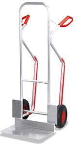 VARIOfit Hohe Aluminiumkarre, große Schaufel, Kunststoffgleitkufen, ap-710.107/ap-710-204