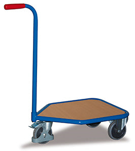 VARIOfit Griffroller mit Holzladefläche, eine Lenkrolle, sw-450.804