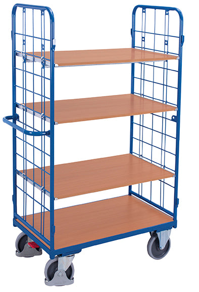 VARIOfit Hoher Etagenwagen mit zwei Wänden, vier Böden sw-500.236/sw-600.236/sw-700.216/sw-800.216